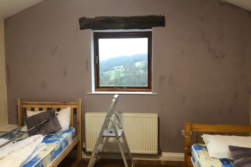 Children's bedroom during painting