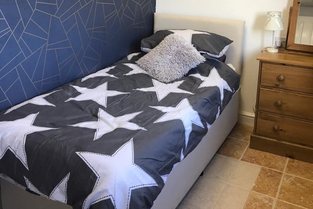 One of the volunteer bedrooms